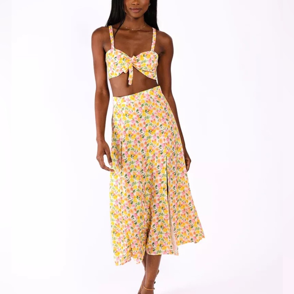 Resa Two Piece Floral Skirt & Top